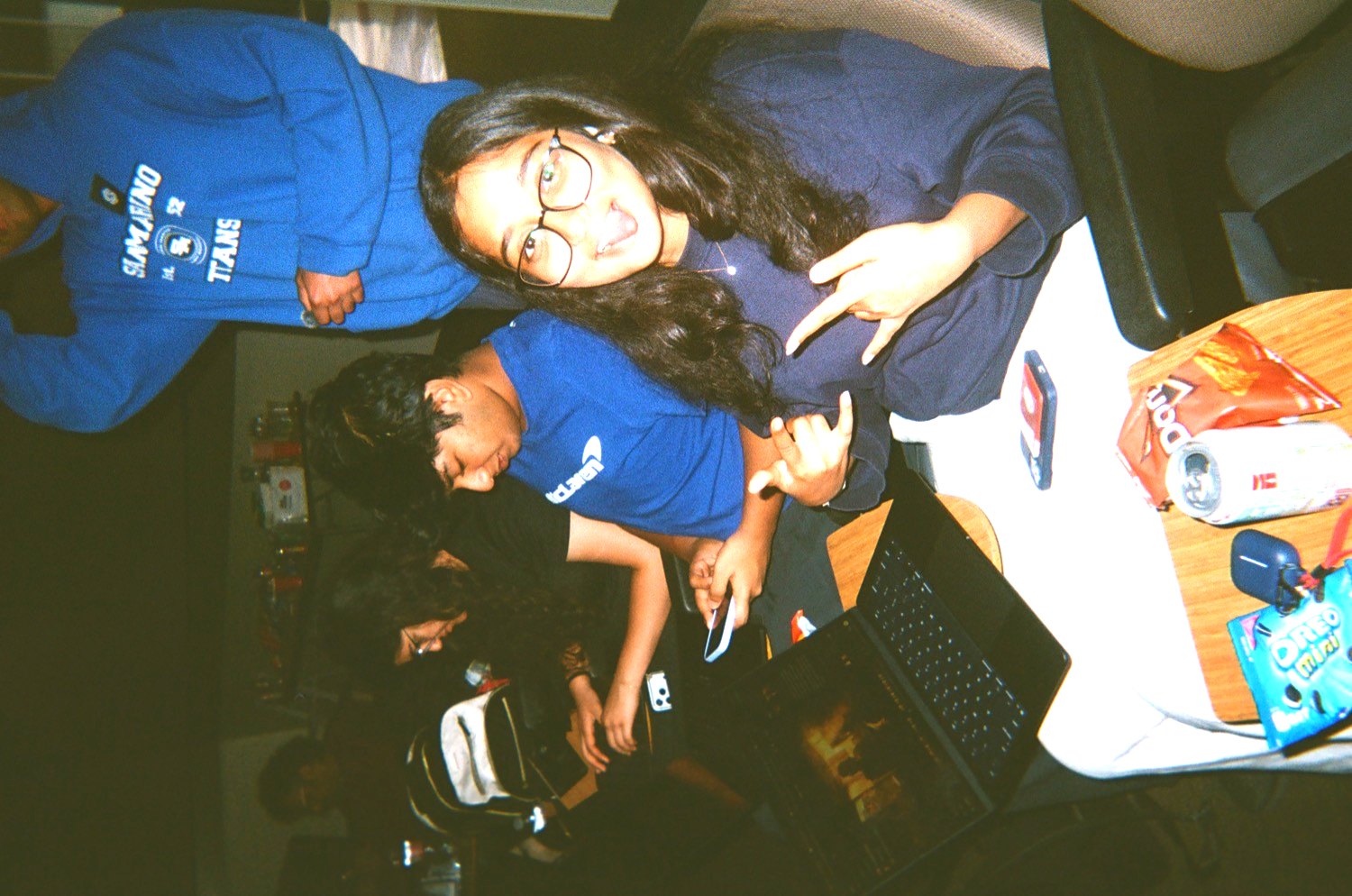 students at the makeathon